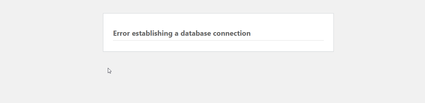database error